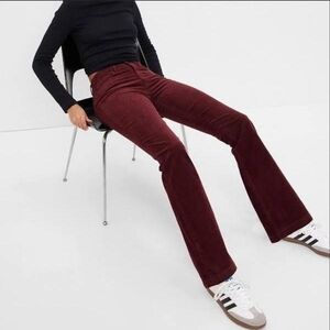 Corduroy True Vintage  High Waisted Purple Velvet Jeans 70s Y2k Blokecore 90s